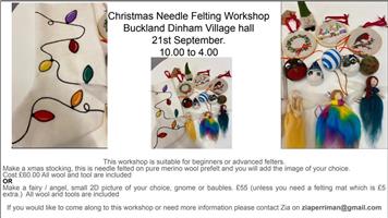 Christmas Needle Felting Workshop