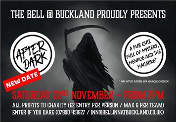 Quiz Night Changed from 8 to 22nd Nov