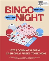 Bingo - 1st May 8.30pm